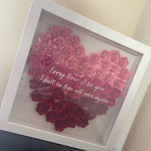 custom paper flower painting